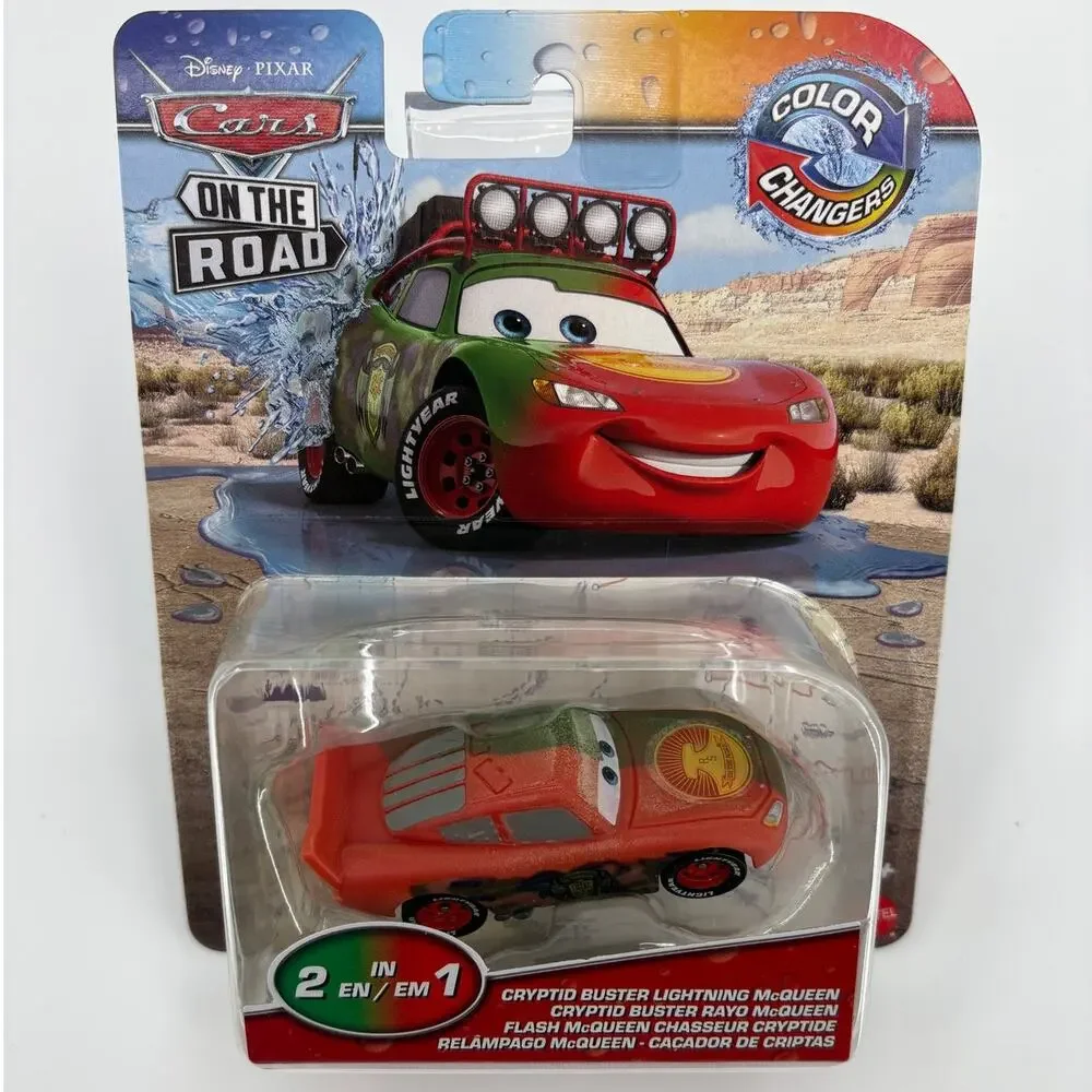 Disney Pixar CARS On the Road Color Changers Cryptid Buster Lightning McQueen